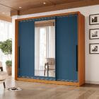 Guarda-roupa Casal Com Espelho Valência 3 Portas 4 Gavetas Fr