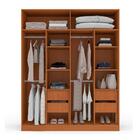 Guarda-roupa Casal Com Espelho Valência 4 Portas 4 Gavetas Fr