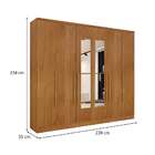 Guarda-roupa Casal Com Espelho Veneza Ii 6 Pt 4 Gv Cinamomo