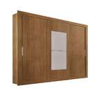 Guarda-roupa Casal Com Espelho Veneza Premium Imbuia 3 Pt 4 Gv