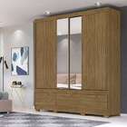 Guarda-roupa Casal Com Espelho Verona 2 Pt 3 Gv Naturale