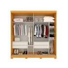 Guarda-roupa Casal Com Espelho Wanessa 2 Pt 4 Gv Nature E Off