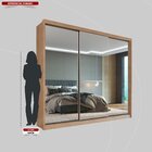 Guarda Roupa Casal Com Espelhos 3 Portas 2 Gavetas 100% Mdf L