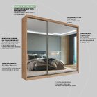Guarda Roupa Casal Com Espelhos 3 Portas 2 Gavetas 100% Mdf L
