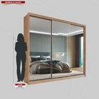 Guarda Roupa Casal Com Espelhos 3 Portas 2 Gavetas 100% Mdf L