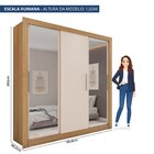 Guarda Roupa Casal Com Espelhos 3 Portas 4 Gavetas Quito Espr