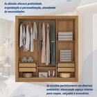 Guarda Roupa Casal Com Espelhos 3 Portas 4 Gavetas Quito Espr