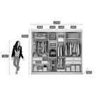 Guarda Roupa Casal Com Espelhos 3 Portas 4 Gavetas Údine Novo