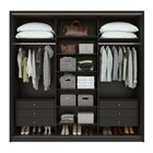 Guarda Roupa Casal Com Espelhos 3 Portas De Correr 6 Gavetas