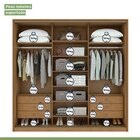 Guarda Roupa Casal Com Espelhos 3 Portas De Correr 6 Gavetas