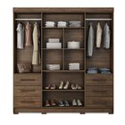 Guarda Roupa Casal Com Espelhos 4 Portas 6 Gavetas Estrela  N
