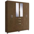 Guarda Roupa Casal Com Espelhos E Pés Multiuso Organizador 6