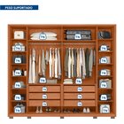 Guarda-roupa Casal Com Frisado 6 Portas 6 Gavetas Suburban Go