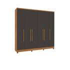 Guarda Roupa Casal Com Pé 6 Portas 4 Gavetas Veneza Tcil