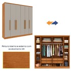 Guarda Roupa Casal Com Pé 6 Portas 4 Gavetas Veneza Tcil