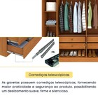 Guarda Roupa Casal Com Pé 6 Portas 4 Gavetas Veneza Tcil