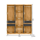 Guarda Roupa Casal Com Pés 10 Portas 4 Gavetas 2230 Araplac