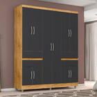 Guarda Roupa Casal Com Pés 10 Portas 4 Gavetas 2230 Araplac