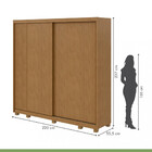 Guarda Roupa Casal Com Pés 2 Portas 4 Gavetas Velaris Flex Lo