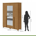 Guarda Roupa Casal Com Pés 2 Portas 6 Gavetas Toronto Flex Lo