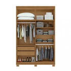 Guarda Roupa Casal Com Pés 2 Portas 6 Gavetas Toronto Flex Lo