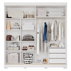 Guarda Roupa Casal Com Pés 2 Portas De Correr 100 Mdf Ayla Pa