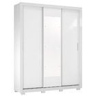 Guarda Roupa Casal Com Pés 3 Portas 2 Gavetas Vero D02 Branco