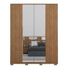 Guarda Roupa Casal Com Pés 4 Portas 2 Com Espelhos Attore D02