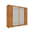 Guarda Roupa Casal Com Pés 4 Portas 4 Gavetas Luxor Espresso