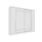 Guarda Roupa Casal Com Pés 4 Portas 4 Gavetas Luxor Espresso