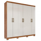 Guarda Roupa Casal Com Pés 6 Portas 100mdf Clara Panan