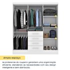 Guarda Roupa Casal Com Pés 6 Portas 4 Gavetas 180cm Arizona