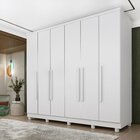 Guarda Roupa Casal Com Pés 6 Portas 4 Gavetas 239cm Veneza
