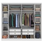 Guarda Roupa Casal Com Pés 6 Portas 4 Gavetas 239cm Veneza