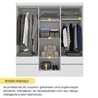 Guarda Roupa Casal Com Pés 6 Portas 4 Gavetas Com 180cm Oregon