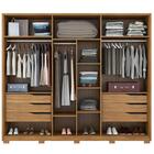 Guarda Roupa Casal Com Pés 6 Portas 6 Gavetas Atrice D02 Amen