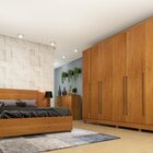 Guarda-roupa Casal Com Pés 6 Portas 8 Gavetas 270cm Sevilla