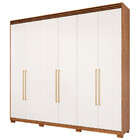 Guarda Roupa Casal Com Pés 6 Portas Mdf Aurora Panan