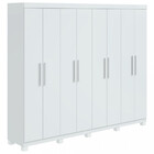 Guarda Roupa Casal Com Pés 8 Portas 4 Gavetas Andara Lopas