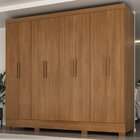 Guarda-roupa Casal Com Pés 8 Portas 4 Gavetas Jatobá Yescasa