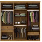Guarda Roupa Casal Com Pés  6 Portas 3 Gavetas 219cm Olimpo M
