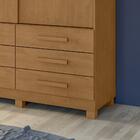 Guarda Roupa Casal Com Pés Amêndoa Anne Lopas