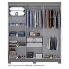 Guarda Roupa Casal Com Pés Paris 6 Portas 2 Gavetas Paris Esp