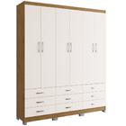 Guarda Roupa Casal Com Pés Sevilha Multiuso Organizador 6 Por