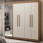 Guarda-roupa Casal Com Sapateira 5 Portas 1 Porta Espelhada D