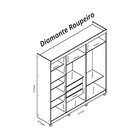 Guarda-roupa Casal Com Sapateira 5 Portas 1 Porta Espelhada D