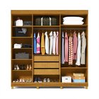Guarda-roupa Casal Com Sapateira 5 Portas 1 Porta Espelhada D