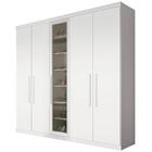 Guarda Roupa Casal Com Sapateira 5 Portas Duo F08 Branco - Mp