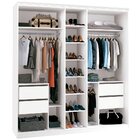 Guarda Roupa Casal Com Sapateira Slow Motion Duo F08 Branco -