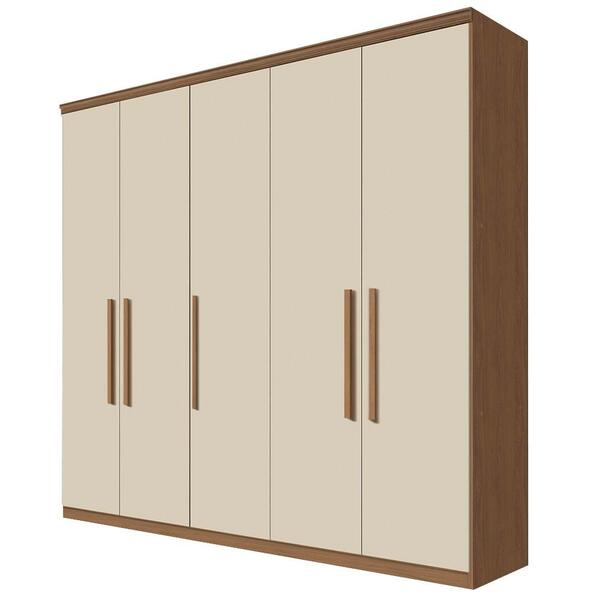 Guarda Roupa Casal Com Sapateira Slow Motion Duo Freijó/off -